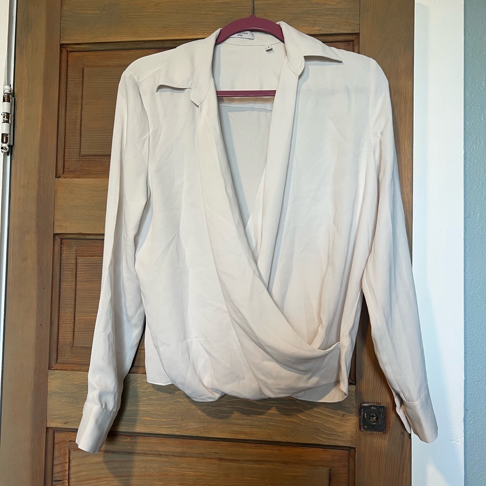 aritzia Cream Women's Blouse